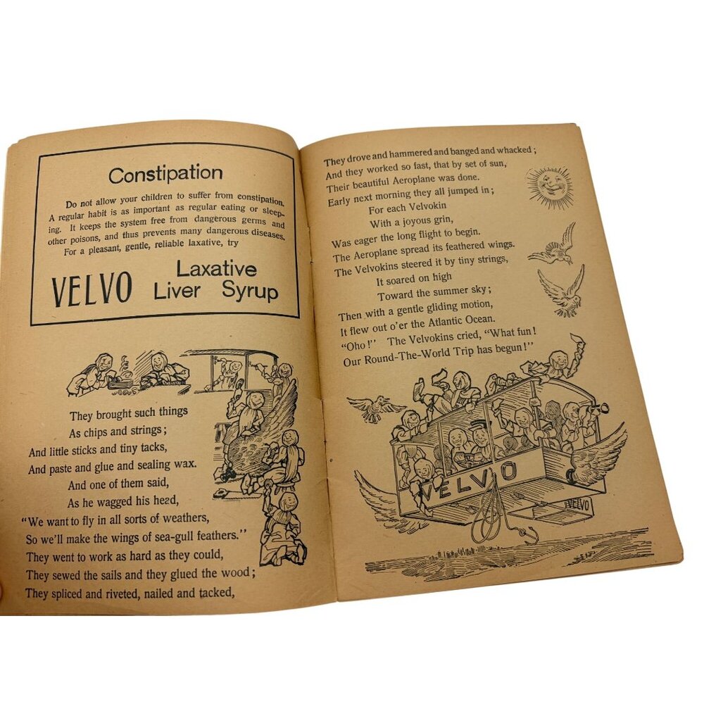 1910 Voyage Of The Velvokins Velvo Laxative Liver Syrup Advertising Booklet - Picture 6 of 10